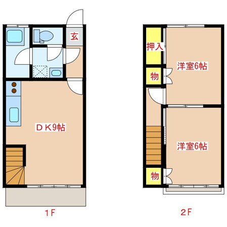 コーポサカエ　Ⅴの物件間取画像